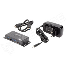 UA0149 / Hub USB, USB A aljzat x4, USB B micro aljzat, USB 3.0, 5Gbps (UA0149 / LOGILINK)
