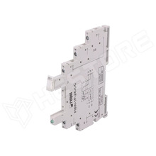 PI6W-1P-24VDC / Foglalat, 5 pin, 6A, 250VAC, DIN sínre, RM699BV reléhez (PI6W-1P-24VDC / RELPOL)