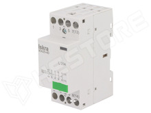 IKA25-40/230V / Mágneskapcsoló, 4-pólusos installációs, NO x4, 230V AC, 25A, DIN (30.046.007 / ISKRA)