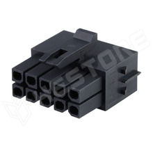 MX-206461-1000, Micro-Fit+, csatlakozó dugó, anya, THT, 3.00mm, 2x5 pólus, fekete (2064611000 / MOLEX)