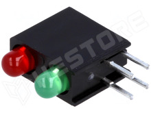 OSRGLX3E34X-3F2B / Kétszínű LED kijelző (piros/zöld), 3mm LED (OPTOSUPPLY)