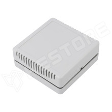 Z123AWJ-ABS / Műszerdoboz, univerzális, szellőztetett, ABS, 100 x 100 x 35mm, világosszürke (Z123AWJ ABS / KRADEX)