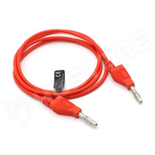 TLM8R / Mérőkábel, banándugó 4mm, kétoldalas, 30V AC, 3A, 1m, piros (TLM8R / VELLEMAN)