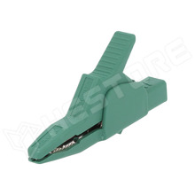 AK2B2540I-GN / Krokodilcsipesz, 34A, 300V, fogási tartomány: max.30mm, zöld (972405104 / HIRSCHMANN T&M)