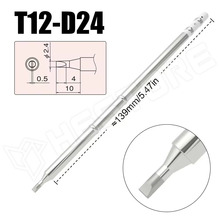 T12-D24 / Pákahegy, véső alakú, 2.4mm, T12 és 936 típusú forrasztópákához