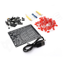 DIY-LED-MX / Fényjáték, 9x9 LED mátrix, 4.5...9VDC