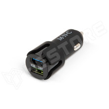 GSZGY 54931BK / Autós szivargyújtó adapter 2 USB aljzattal - Fekete (MNC)