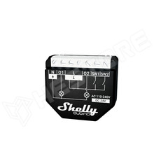 SHELLY-WAVE2PM / Shelly Qubino Wave 2PM két áramkörös, fogyasztásmérős okosrelé, Z-Wave protokoll kompatibilis (FG3800235269015 / SHELLY)