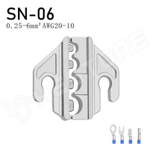 JAW-SN-06 / Krimpelő pofa, 4mm nútba, SN-széria