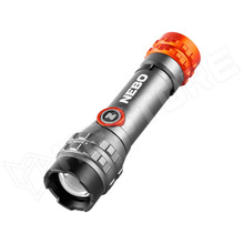 NEB-FLT-1046-G / Elemlámpa, alumínium, elem/akkumulátor, 650mAh, max. 450 lumen, állítható fényerő, stroboszkóp mód