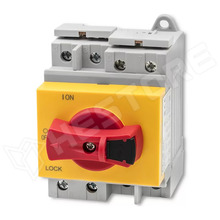 QOLTEC-52611 / Egyenáramú szakaszoló kapcsoló (PV rendszerhez DC leválasztó), napelemhez, 4 pólusú, DIN sínre, 32A, IP20, 1200VDC (52611 / QOLTEC)