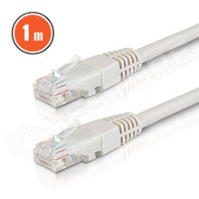 H20342 / Patch kábel, UTP, CAT6, sodrat, CCA, PVC, szürke, 1m, RJ45 dugó (20342 / DELIGHT)