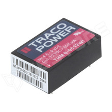 THM-6-0512WI / Tápegység, 12V DC, 0.5A, 4.5...9V DC, 6W, THT (THM 6-0512WI / TRACO POWER)