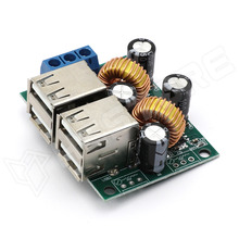 A5268-4USB-M / 4 USB portos step-down (buck) modul, 9-36V DC bemenet, 5V 3A kimenet