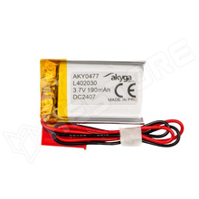 AKY0477-LP402030 / Akkumulátor, Li-Po, 3.7V, 190mAh, 4x20x30mm (AKY0477 / AKYGA BATTERY)