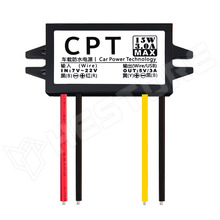 CPT12-5V-WIRE / DC-DC step down modul, 7...22V DC to 5V DC, 3A, 15W, vízálló, kimenet: vezeték