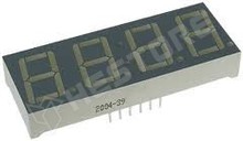 CC56-12SRWA / LED kijelző, 14 mm, piros, 4 digit (CC56-12SRWA / KINGBRIGHT)