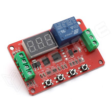 DVB01-5V / Multifunkcionális feszültségfigyelő modul, 5V DC, LED 7 szegmenses kijelzővel, relé kontakt kimenet