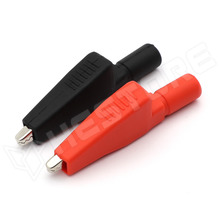 CT3762 / Krokodilcsipesz, 10A, fogási tartomány: max.7.9mm, fekete, piros (CT3762 / CAL TEST)