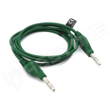 TLM8G / Mérőkábel, banándugó 4mm, kétoldalas, 30V AC, 3A, 1m, zöld (TLM8G / VELLEMAN)
