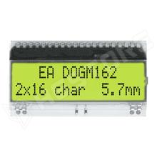 EADOGM162E-A / Alfanumerikus LCD kijelző, STN Pozitív, sárga-zöld, 16x2, ChipOnGlass (EA DOGM162E-A / ELECTRONIC ASSEMBLY)