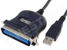 AUSB-LPT / Adapter USB dugó - LPT aljzat (LOGILINK)