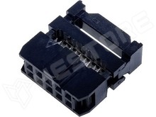 AWP-10 / Szalagkábel csatlakozó, anya, dugó, 2.54mm, 2x5, Pólus: 10 (FC-10P)