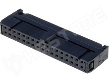 AWP-34 / Szalagkábel csatlakozó, anya, dugó, 2.54mm, 2x17, Pólus: 34 (FC-34P)