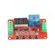 DVB01-12V / Multifunkcionális feszültségfigyelő modul, 12V DC, LED 7 szegmenses kijelzővel, relé kontakt kimenet
