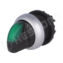 M22-WRLK-G / Kapcsoló, forgó, 22mm, 2 stabil pozíciós, IP66, zöld (M22-WRLK-G / 216827 / EATON ELECTRIC)