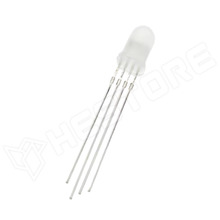 LA-RGB-CC5 / RGB LED, 5mm, közös katódú (CC), 4P, diffúz