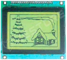 BG12864DYPLHn / Grafikus LCD (128x64, zöld-sárga) (BOLYMIN)