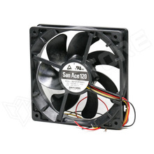9S1212P4H01 / Ventilátor, DC, 12V DC, 120x120x25mm, 2.45m3/min, 86.5CFM, axiális (SANYO DENKI)