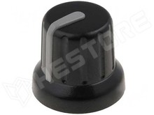GMN-4GY / Pot. gomb, 6mm, szürke (SR PASSIVES)