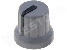 GMN-4SBK / Pot.gomb, 6mm, fekete (SR PASSIVES)