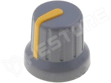 GMN-4SYL / Pot.gomb, 6mm, sárga (SR PASSIVES)