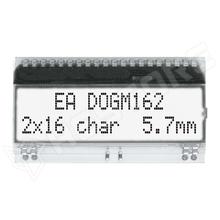 EADOGM162W-A / Alfanumerikus LCD kijelző, FSTN Pozitív, fehér, 16x2, ChipOnGlass (EA DOGM162W-A / ELECTRONIC ASSEMBLY)