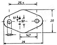 CS-TO66 / Csillám lemez, TO-66 tokhoz