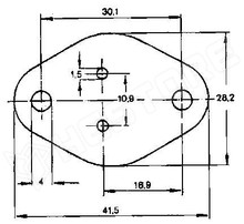 CS-TO3 / Csillám lemez, TO-3 tokhoz (NINIGI)