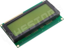 DEM20486SYH-LY / Alfanumerikus LCD kijelző, STN pozitív, 20x4, sárga-zöld (DEM 20486 SYH-LY / DISPLAY ELEKTRONIK)