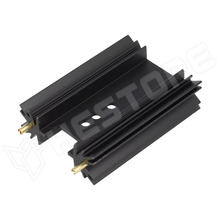 SK104-51STS / Hűtőborda, extrudált, SOT32, TO220, TO3P, fekete, 50.8mm, 9K/W (SK104-51STS / FISCHER ELEKTRONIK)