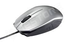 UT280-SILVER / USB-s optikai vezetékes egér, 1000 dpi, jobb és bal kezes