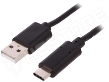 QT 50488 / USB kábel, USB A - USB C 1.2m (QOLTEC)