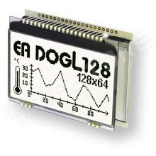 EADOGL128W-6 / Grafikus LCD kijelző, FSTN Pozitív, fehér, 128x64, ChipOnGlass (ST7565) Large (EA DOGL128W-6 / ELECTRONIC ASSEMBLY)