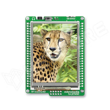 MIKROE-1102 / STM32F407VGT6 alapú fejlesztői modul, kijelzővel, 2,8