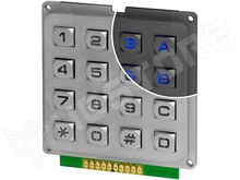 Keypad 16-14 / Billentyűzet, fém, LED világítás (ACCORD)