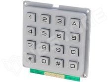 Keypad 16-15 / Billentyűzet, fém, numerikus (AK-1604-N-SSB-WP-MM / ACCORD)