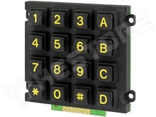 Keypad 16-13 / Billentyűzet, fém, numerikus (AK-1607-N-BBY-WP-MM / ACCORD)