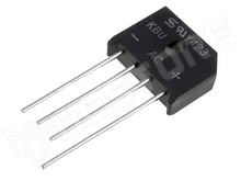 GBU8B = KBU8B / Diódahíd  8A / 70V SIL (DC COMPONENTS)