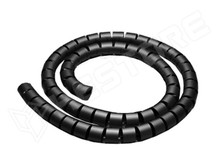 KKSP-08 BK / Kábelkötegelő spirál, fekete, 8mm